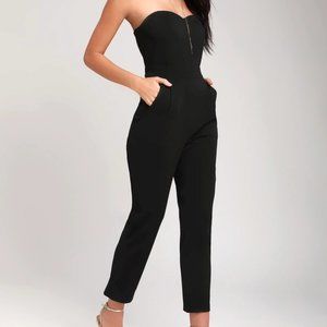 NWT Black Strapless Jumpsuit